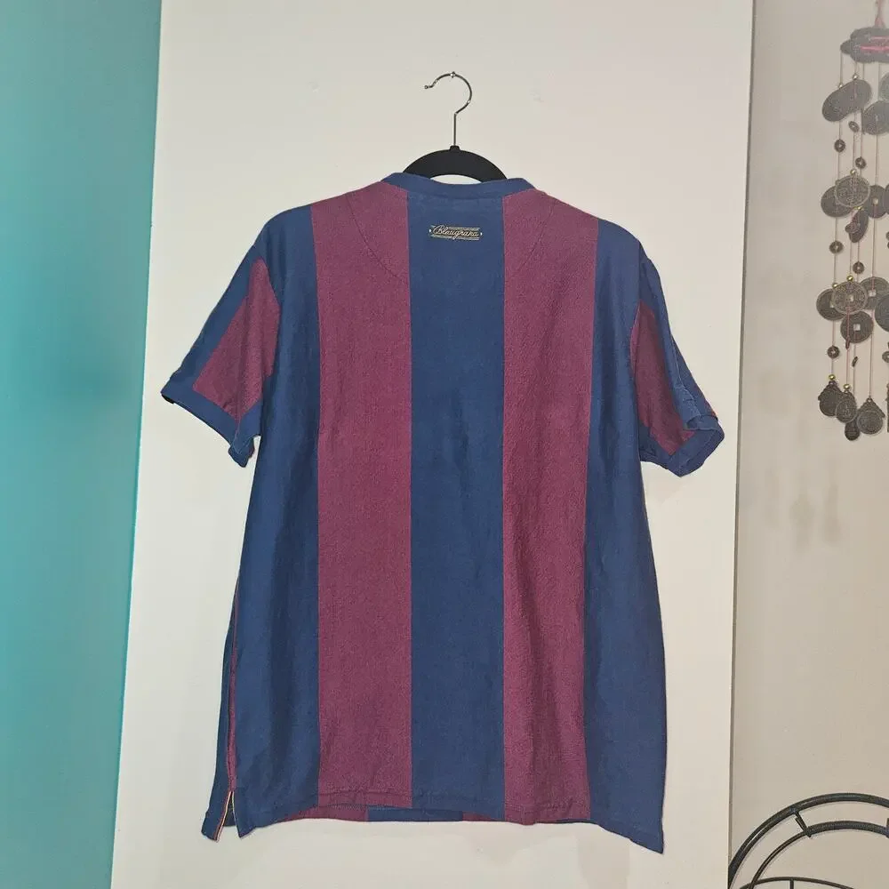 Coolligan “Blaugrana” Retro Football Shirt – Barcelona Tribute – Size L - Picture 2 of 7
